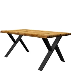 X-Fuß Esszimmertisch aus Eiche massiv - Trapper