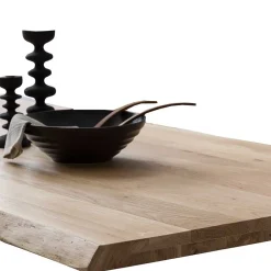 X-Fuß Esszimmertisch mit Baumkantenplatte - Ebrania