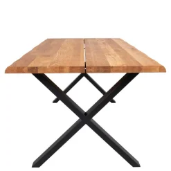 X-Fuß Tisch & Armlehnstühle - Gladiore (siebenteilig)