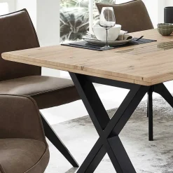 X-Fuß Tisch & Drehstühle Set - Niam (siebenteilig)