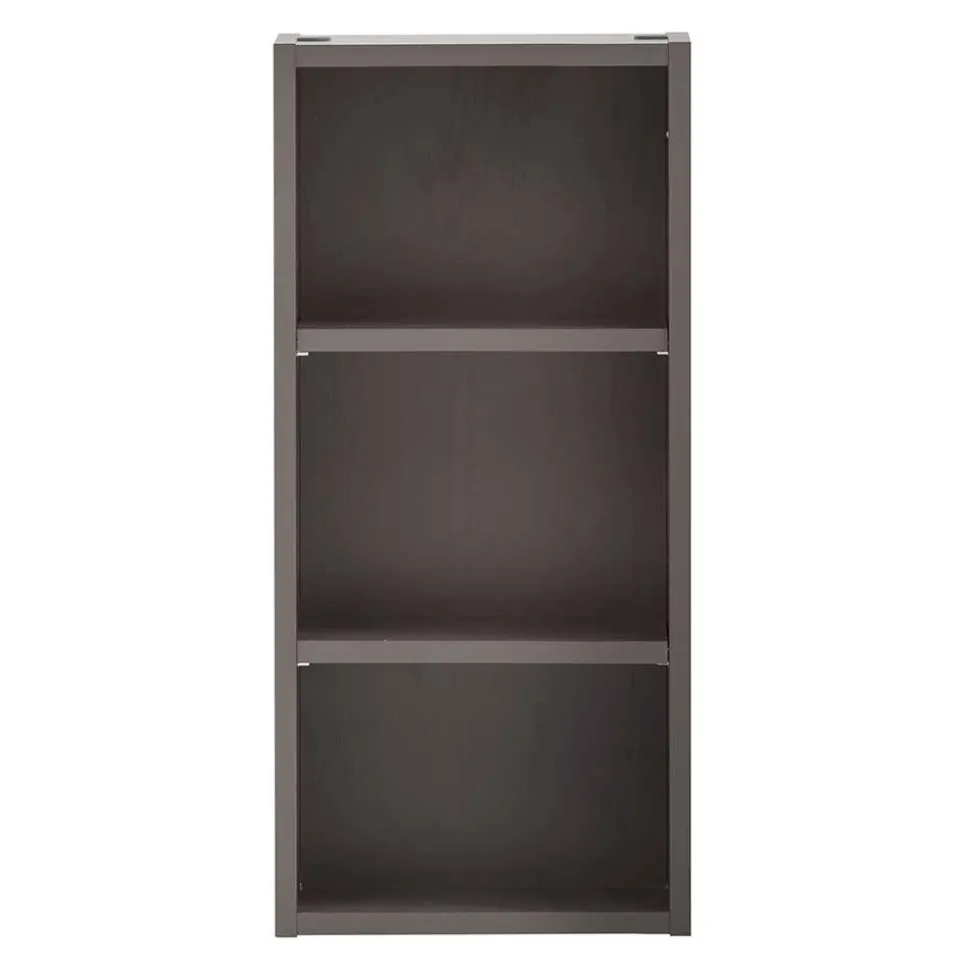 30x64x18 3 Fächer Badregal in Dunkelgrau - Breznia