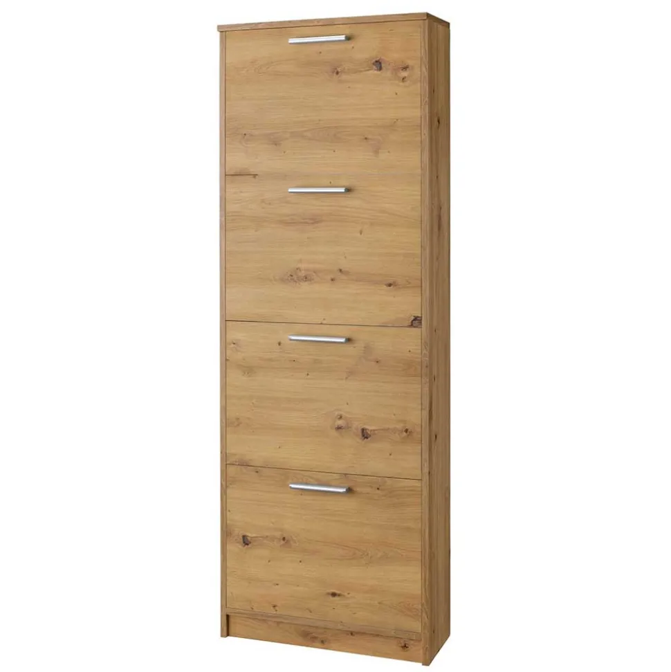 55x157x21 4 Klappen Schuhschrank modern - Atia