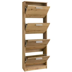 55x157x21 4 Klappen Schuhschrank modern - Atia