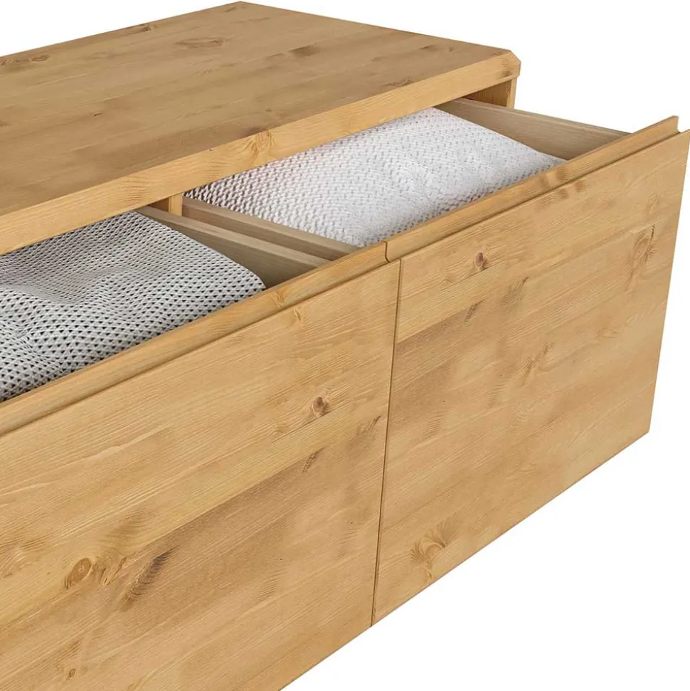 98x48x34 2 Schubladen Kommode aus Kiefer - Etvina