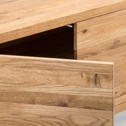 180x75x45 Asteiche Sideboard mit Metallfüßen - Ventida