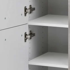 30x135x35 Bad Seitenschrank in Eiche Grau - Svegaria