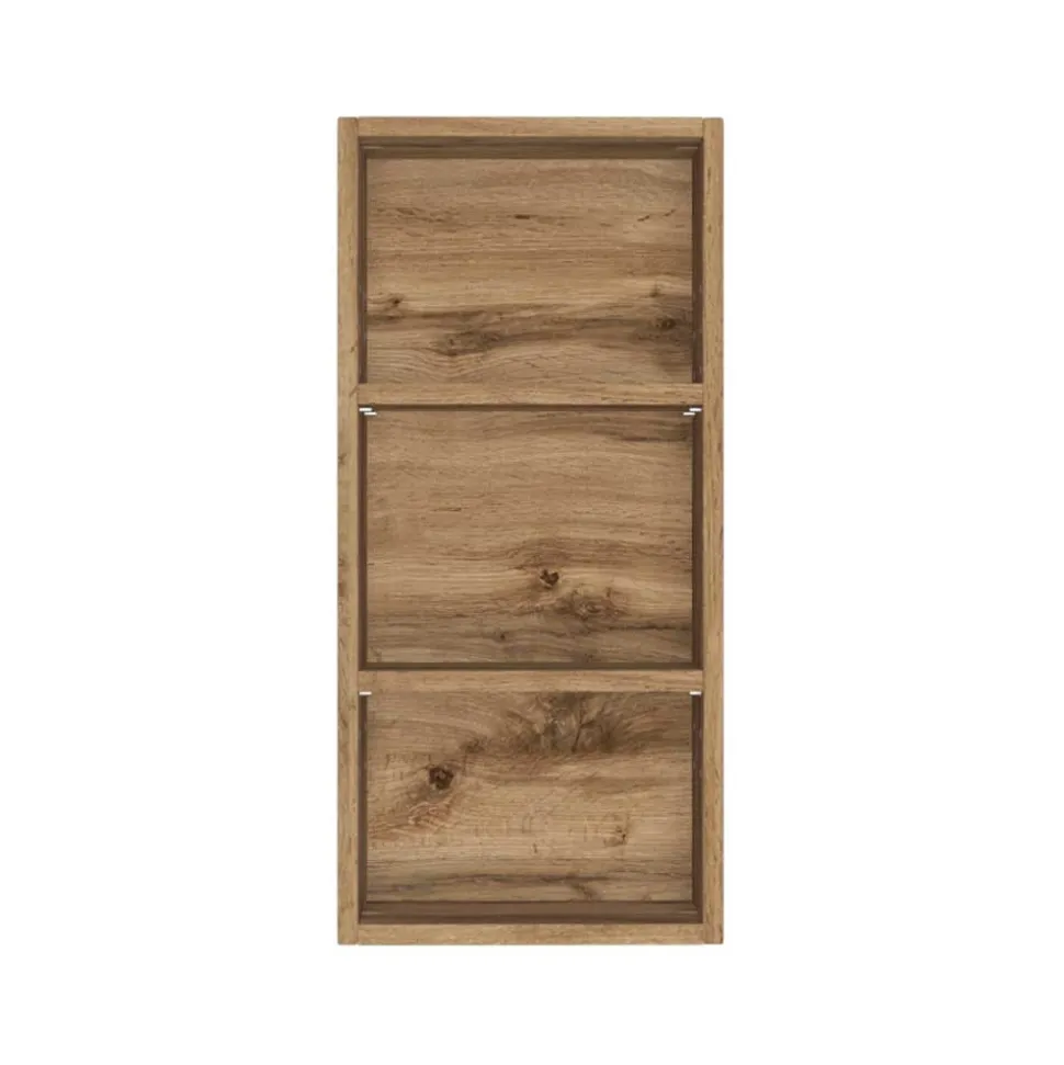 30x64x18 Badezimmer Hängeregal mit drei Fächern - Lemnas