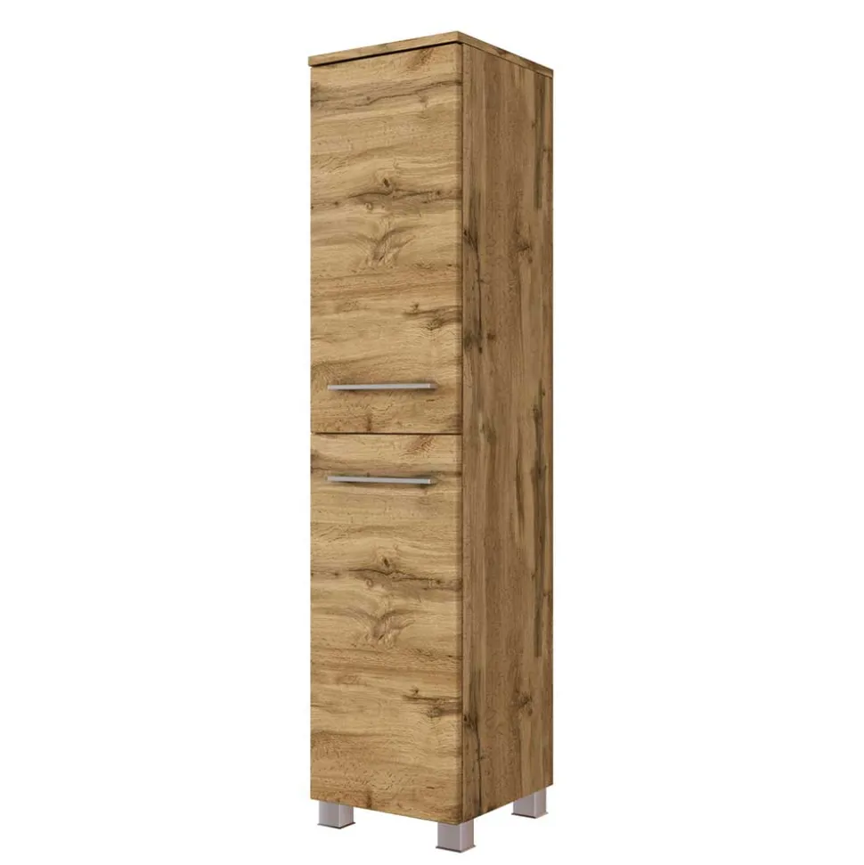 30x130x35 Badezimmer Midischrank stehend oder hängend - Lemnas