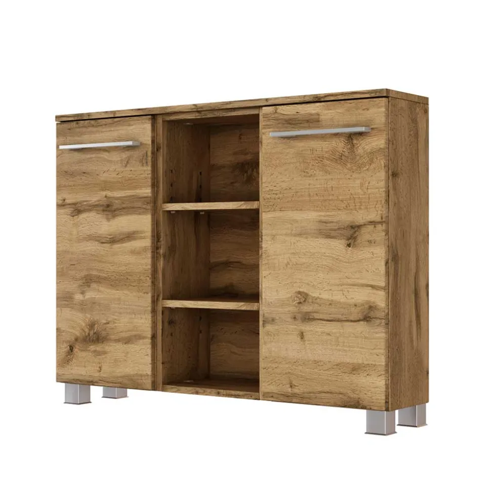 90x66x20 Badschrank in Dekor Wildeiche - Lemnas