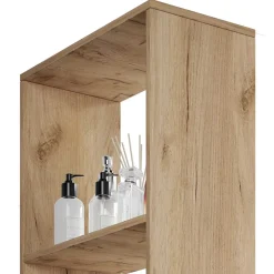25x183x50 Badschrank mit Regal & zwei Schubladen - Member