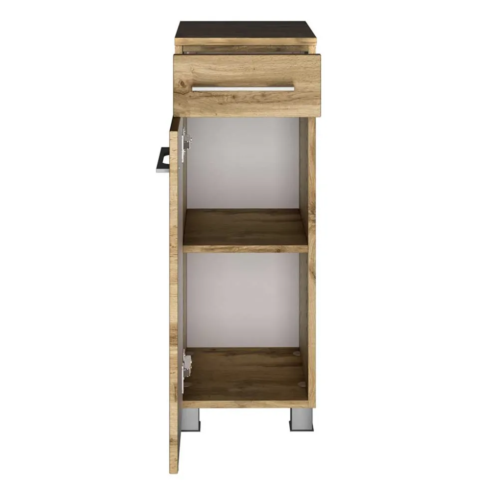 30x79x35 Bad-Unterschrank mit einer Schublade - Lemnas