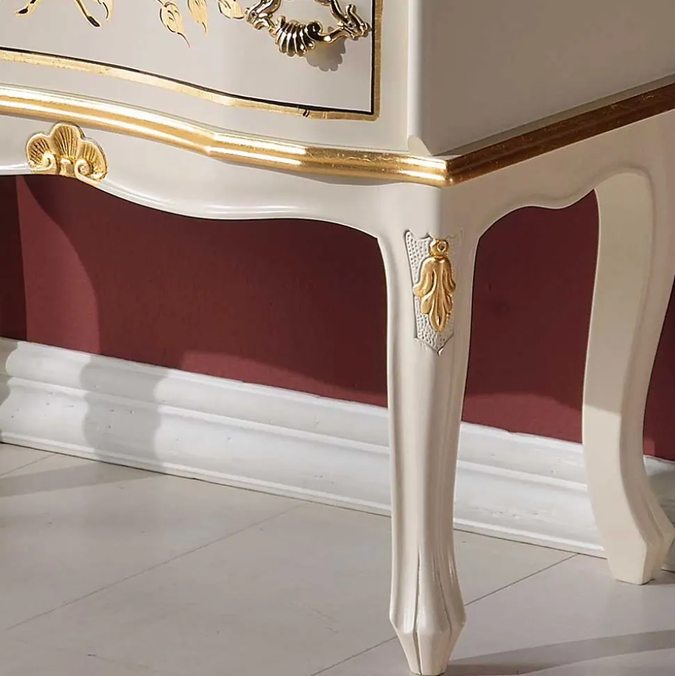 58x80x31 Barock Kommode mit drei Schubladen - Iviada