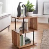 45x60x30 Beistelltisch Regal in Akazie - Matic
