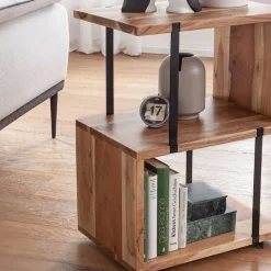 45x60x30 Beistelltisch Regal in Akazie - Matic