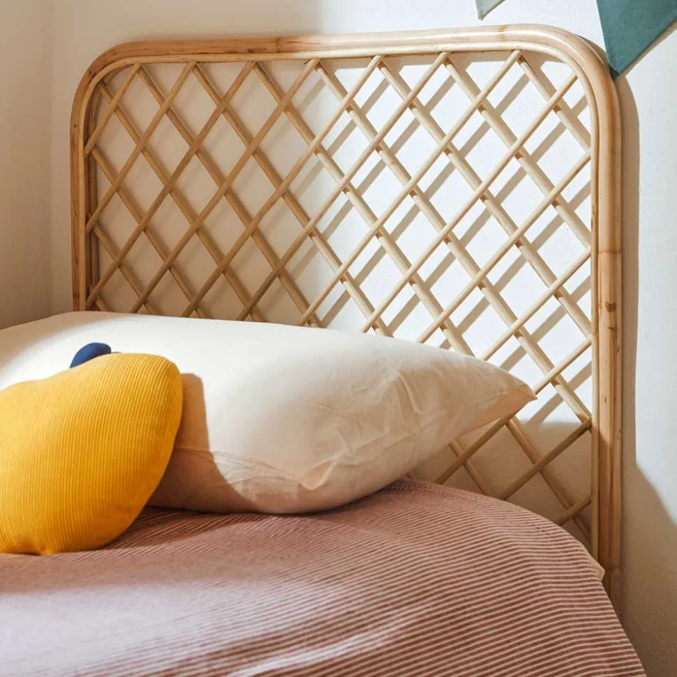 90x110x4 Bett Kopfteil aus Rattan - Daniel