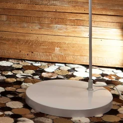 40x205x135 Bogen Stehlampe mit Stoffschirm - Zyanavo