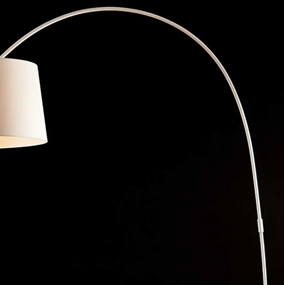 40x205x135 Bogen Stehlampe mit Stoffschirm - Zyanavo
