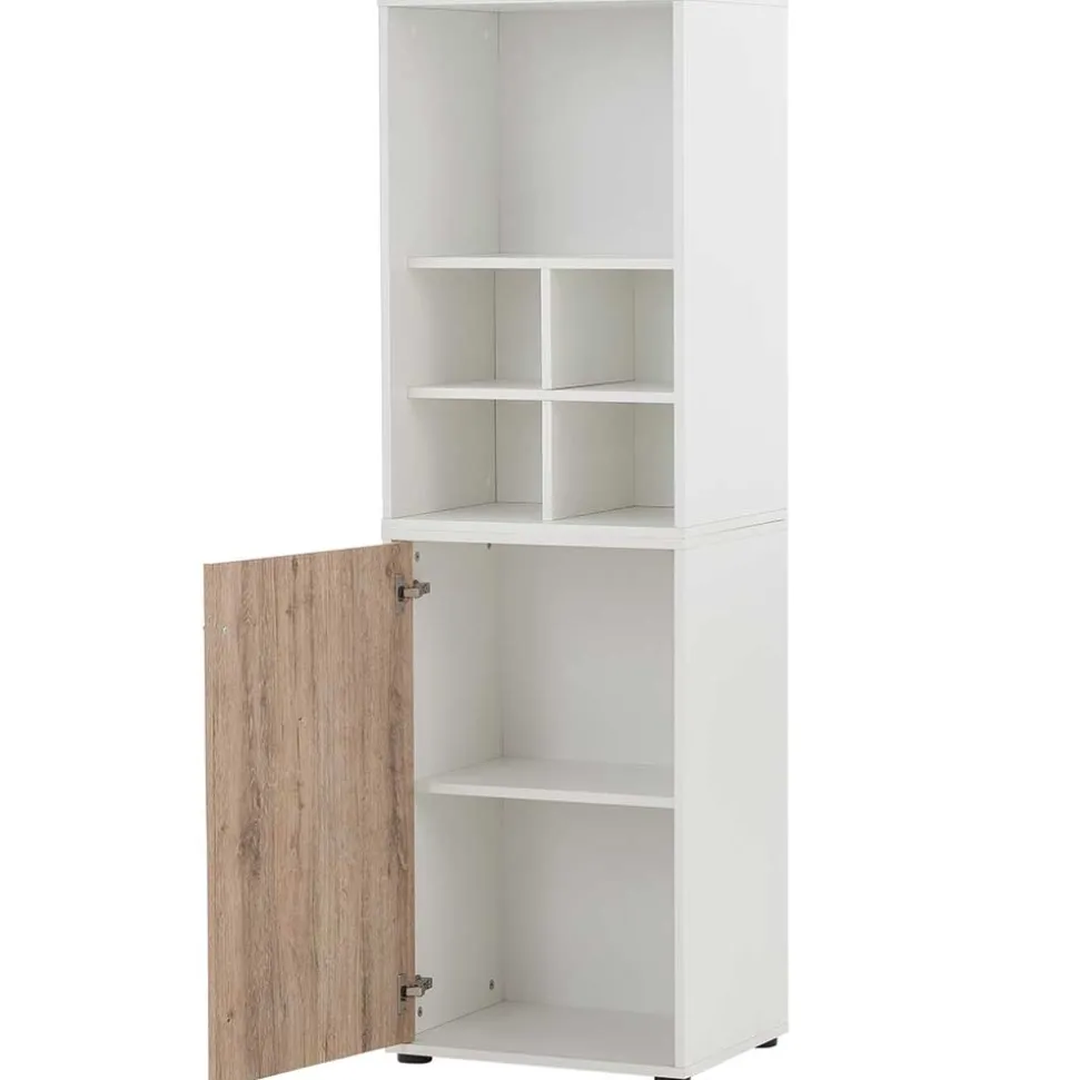 51x168x41 Büro Aktenregal Schrank zweifarbig - Laganzo