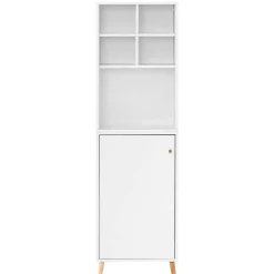 51x185x41 Büro Regal Schrank in Weiß - Obtin