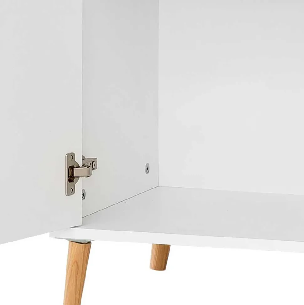 51x185x41 Büro Regal Schrank in Weiß - Obtin