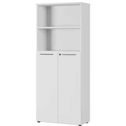 80x197x40 Büro Schrank mit 2 Fächern & 2 Türen - Ofledio