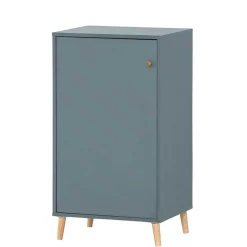 51x185x41 Büroschrank mit 5 Fächern & Tür - Baiamare