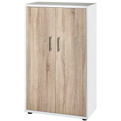 65x111x35 Büroschrank mit Doppeltür & Bügelgriffen - Garian