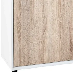 65x111x35 Büroschrank mit Doppeltür & Bügelgriffen - Garian