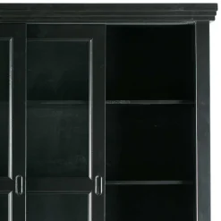 166x215x48 Buffetschrank in Schwarz Kiefer - Nariosca