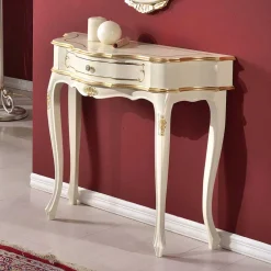 88x75x34 cm Barock Konsolentisch halbrund - Iviada
