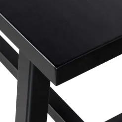 110x45x35 cm Bänke aus Massivholz in Schwarz - Annike (2er Set)