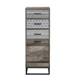 40x106x38 cm Design Hochkommode mit drei Schubladen - Drondo