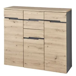 120x107x38 cm Hochkommode in Wildeiche - Kuetra