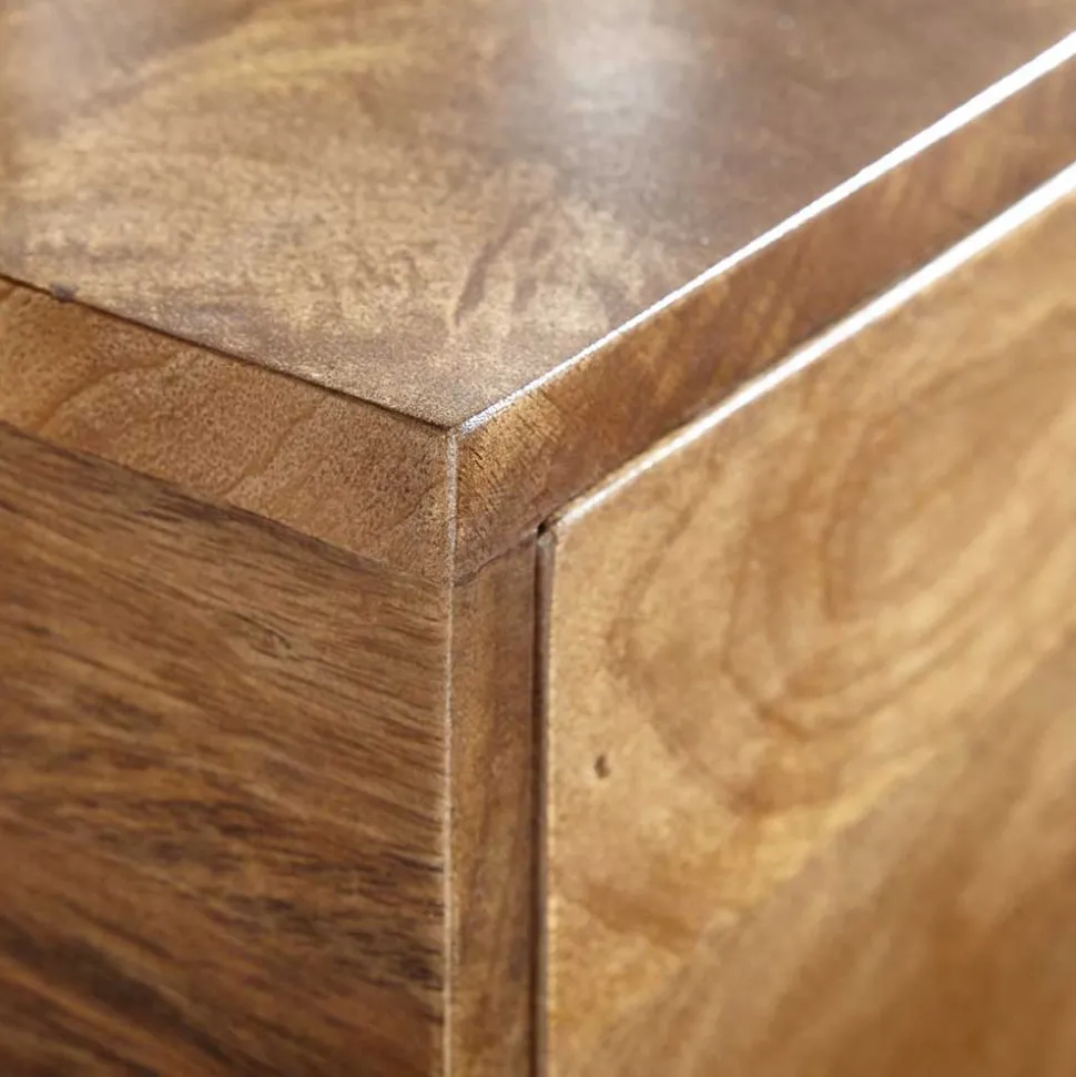 40x76x35 cm Hohe Nachtkommode mit einer Schublade - Kanados