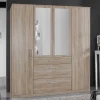 179x199x58 cm Kleiderschrank mit Spiegeln modern - Citerna