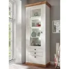 82x204x44 cm Landhaus Vitrine mit Glastür - Diatara
