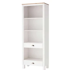 75x205x40 cm Landhausregal in Weiß - Canarius