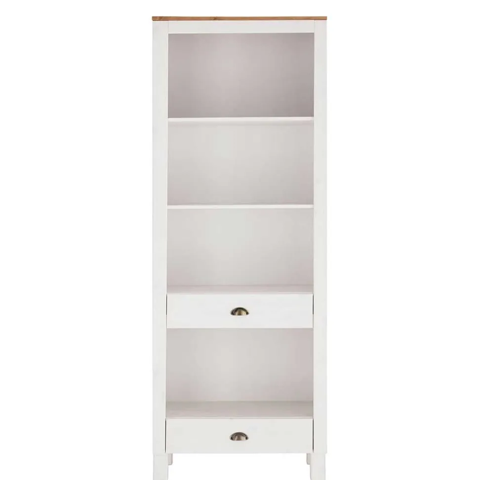 75x205x40 cm Landhausregal in Weiß - Canarius