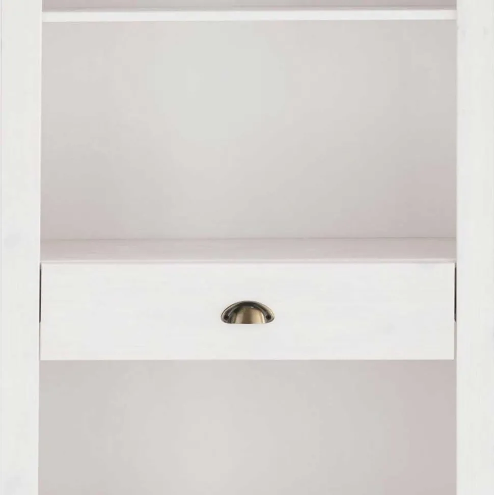 75x205x40 cm Landhausregal in Weiß - Canarius