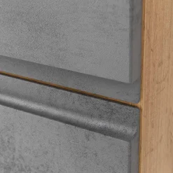 130x40x35 cm Midi Badschrank in Beton & Wildeiche - Mia