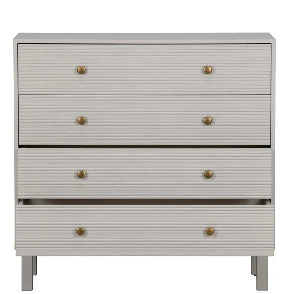 94x91x52 cm Skandi Kommode in Grau - Huvina