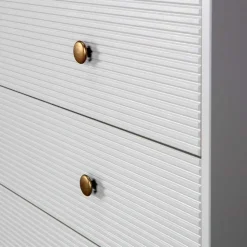 94x91x52 cm Skandi Kommode in Grau - Huvina