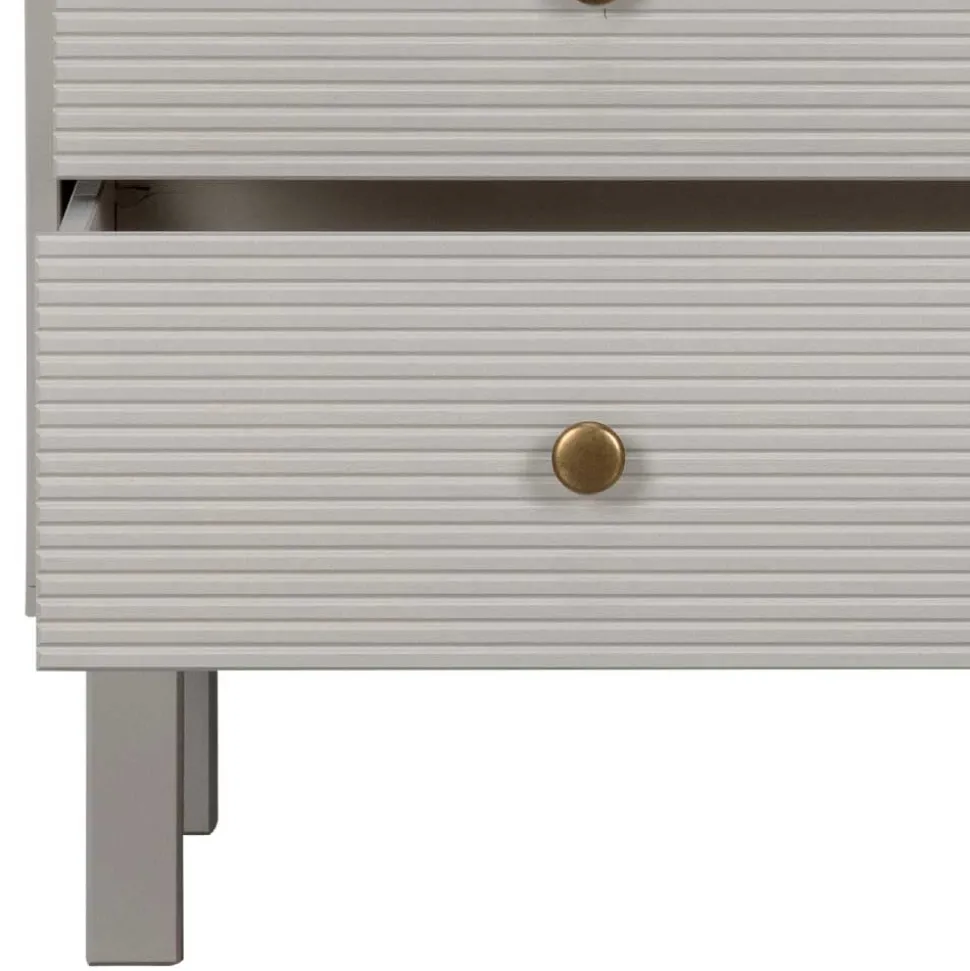 94x91x52 cm Skandi Kommode in Grau - Huvina