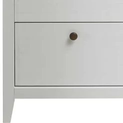 58x200x40 cm Skandi Vitrine in Weiß lackiert - Astinion