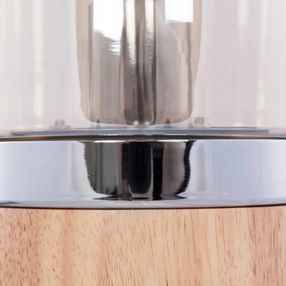 14x33x14 cm Tischlampe mit Glas Glocke - Ciudada