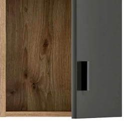 37x75x25 cm 1-türiger Bad Oberschrank modern - Steikun