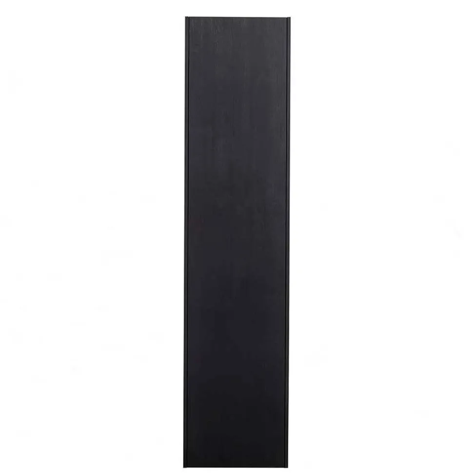 44x188x35 cm 1-türiger Schrank in Schwarz lackiert - Riley