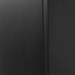 44x188x35 cm 1-türiger Schrank in Schwarz lackiert - Riley