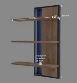 104x123x37 Design Highboard aus Holz & MDF - Assela