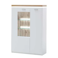 98x143x38 Design Highboard mit Beleuchtung LED - Caldri